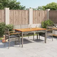 Gossi set mobilier de gradina cu perne, 4 piese, gri, poliratan