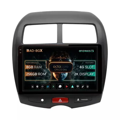Navigatie Mitsubishi ASX Peugeot 4008 (2010-2018), Android, V-Octacore 4GB RAM + 64GB ROM, 10.36 Inch - AD-BGV10004+AD-BGRKIT267