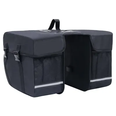 Gossi geanta de bicicleta dubla pentru suport cos, negru, 35 l