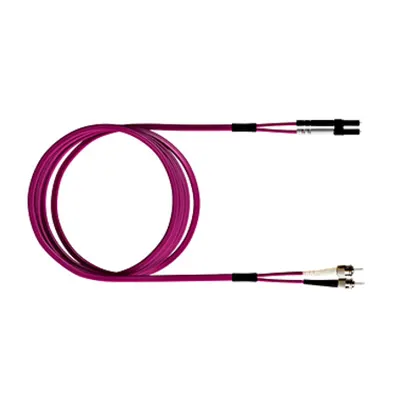 FO Patch Cord Premium, Duplex, LCD/ST, G50/125, OM4, 3m