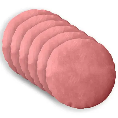 vidaXL Husă pentru pernă 6 pcs HEERLEN Roz Ø 60 cm Catifea