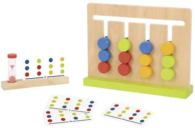Joc de logică din lemn Tooky Toy - Culori