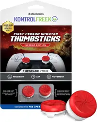 Accesoriu KontrolFreek - Performance Thumbsticks FPS Freek Inferno, roșu/alb (PS4/PS5)