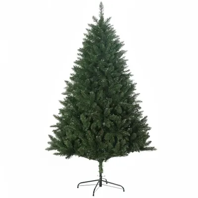 Pom Artificial de Craciun inalt, Decor Pom de Craciun cu 800 de Crengute, Deschidere Automata, Verde, HOMCOM | Aosom Romania