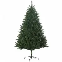Pom Artificial de Craciun inalt, Decor Pom de Craciun cu 800 de Crengute, Deschidere Automata, Verde, HOMCOM | Aosom Romania