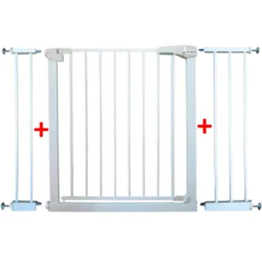 Poarta de siguranta din metal R-Sport S3 alb 79-115 cm