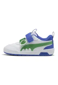 Pantofi sport Multiflex 2 Dino V cu velcro - Alb/Albastru safir/Verde mar