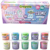Set creativ Crayola - Plastilină Pearl & Cosmic, 10 buc, 850 g