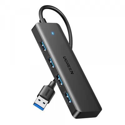 Hub Usb Ugreen Cm219 (25851), 4 X Usb-a 3.0, Negru