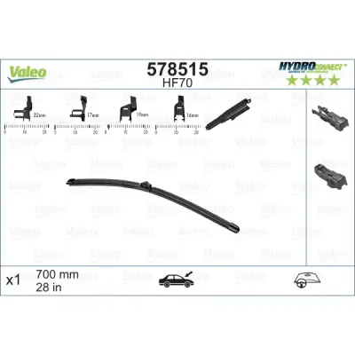 Lamela stergator VALEO 578515