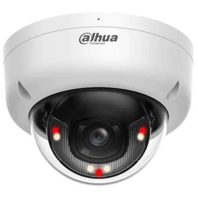 Camera IP Dahua IPC-HDBW1839E1-A-IL-0280B-S6, 4K, lentila 2.8mm, Smart Dual Light 30m, microfon, PoE, IP67, IK8