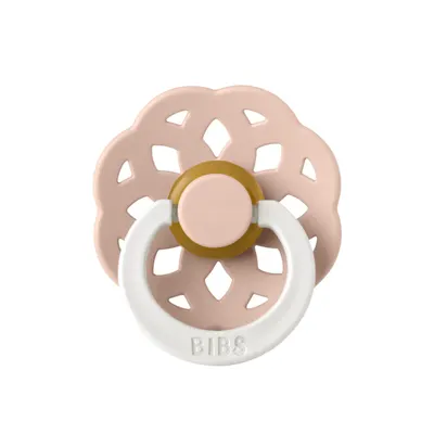 Suzeta fosforescenta din latex cu tetina rotunda pentru +0 luni Boheme Glow Blush, 1 bucata, Bibs