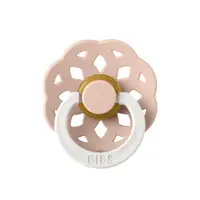 Suzeta fosforescenta din latex cu tetina rotunda pentru +0 luni Boheme Glow Blush, 1 bucata, Bibs