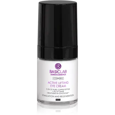 BasicLab Dermocosmetics Copperis cremă de ochi cu efect de lifting pentru noapte 18 ml