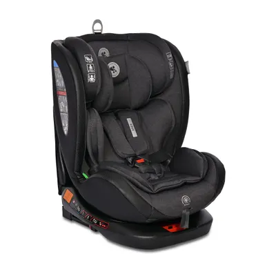 Scaun auto, Lorelli Ares, Isofix, i-Size, rotativ 360 grade, 40-150 cm, 0 luni-12 ani, Black
