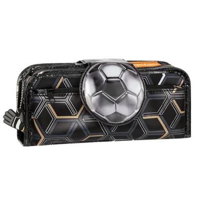 Penar tip etui Fun Time 2 in 1, 22x11x8cm, Silver Football, Tiger Family