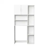 Dulap masina de spalat XL, 2 usi, alb, 97x30x190 cm