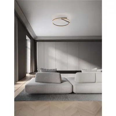Plafoniera TILIA Triac Dimabil Moca Coffee Aluminiu LED 44 Wat 220-240 Volt 2277Lm IP20 2700-3000-4000K Deschis sus & jos