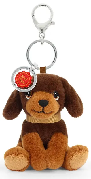 Breloc de pluș Keel Toys Keeleco – Teckel, 12 cm