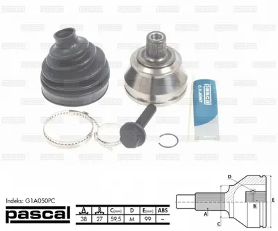 Cap planetara spre roata (38z 27z 59,5mm) AUDI A6, A8 2.0-6.0 intre 2002-2011