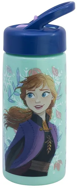 Sticlă cu pai Stor Playground - Frozen, Snowy Tale, 410 ml