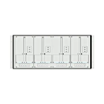 Meter box insert 1-row, 4 meter boards / 8 Modul heights