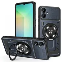 Husa pentru Samsung Galaxy A06 A065, Techsuit, RuggedCam, Albastra