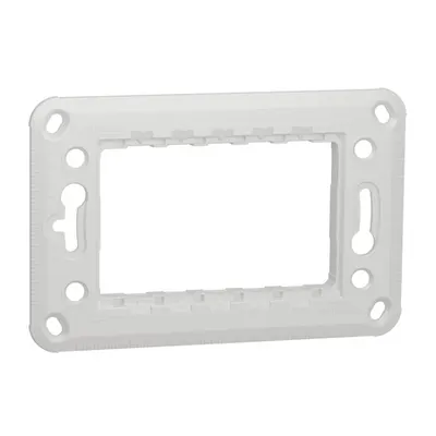 New Unica, rama fixare, plastic, 3 module un modul