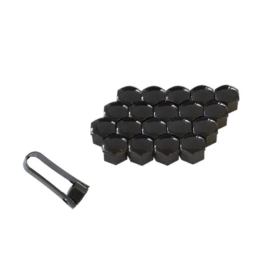 Capac prezoane 21 MM negru Set 20 buc+CLESTE