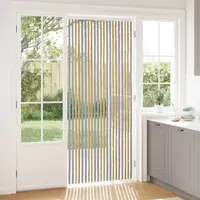 vidaXL Perdea pentru insecte din chenille Gri și Bej 90 x 220 cm
