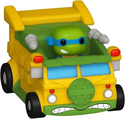 Figurina - Funko Pop! Bitty - Leonardo with Turtles Van