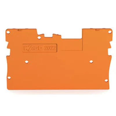 End plate; 1 mm thick; gray