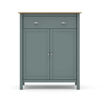 Comodă verde prăfuit din lemn de pin 90x110x40 cm Misti – Marckeric