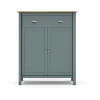 Comodă verde prăfuit din lemn de pin 90x110x40 cm Misti – Marckeric