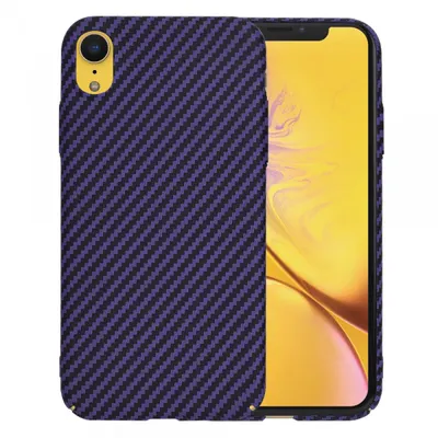 Husa pentru Apple iPhone XR, Techsuit, Carbonite FiberShell, Mov