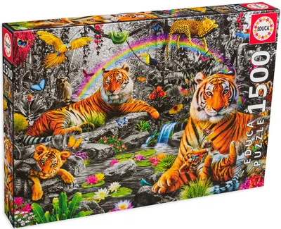 Puzzle Educa din 1500 de piese - Jungla strălucitoare