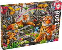 Puzzle Educa din 1500 de piese - Jungla strălucitoare