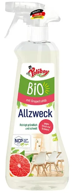 Spray de curățare universal Poliboy - BIO, grapefruit, 500 ml
