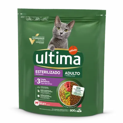 Hrana uscata pisici, Ultima Cat, Adult Sterilizat Vita, 800 g