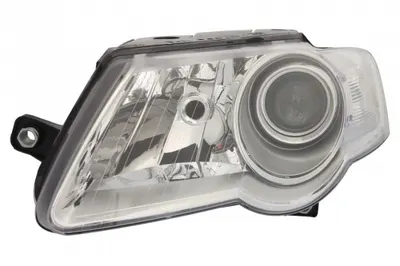 Far stanga (H7, reglaj electric, cu motoras, fundal cromat) VW PASSAT 2005-2010