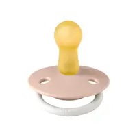 Suzeta fosforescenta Bibs De Lux Glow Latex tetina rotunda 6 luni+ Blush