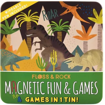 Jocuri magnetice pentru copii Floss and Rock - Dinozauri