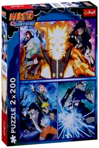 Puzzle Trefl din 2 x 200 piese- Ninja din satul ascuns în frunze