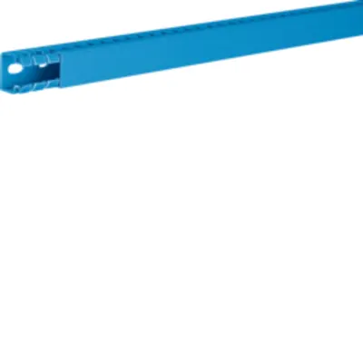 Canal cablu perforat cu capac 25x25, albastru
