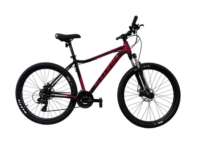 Bicicleta MTB Storm Shark Lady 1.0, 27.5 Inch, Cadru 19, 2D Frane pe Disc, Rosu Negru