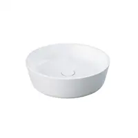 Lavoar baie pe blat alb lucios 42 cm, rotund, Rak Feeling