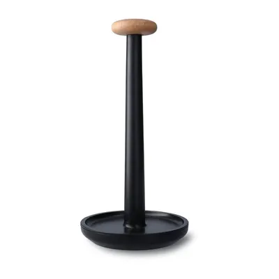 Suport orizontal pentru prosoape de bucătărie din hârtie negru ø 15 cm Paper Pal – Rosendahl