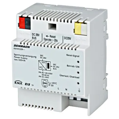 Sursă KNX, DC 29V, 320mA, cu ieşire supl. nestabilizată