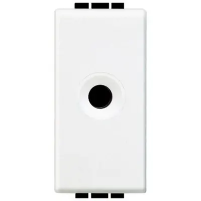 Intrerupator cu mufa Jack LiVing Light 2P - 32 A - 250 Vca - 1 modul - Alb