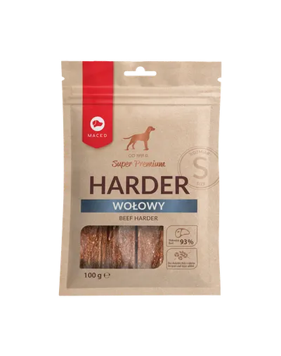 MACED Super Premium Harder Batoane de ros pentru caini, cu vita S 100 g